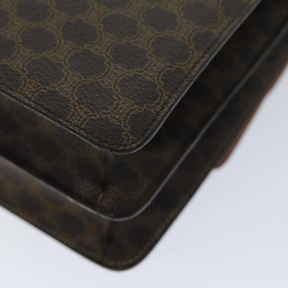 CELINE Macadam Canvas Hand Bag PVC Brown Auth 76088 - Picture 16 of 16